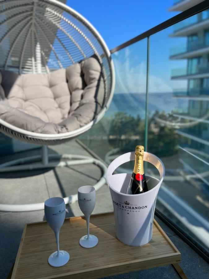 Wave Resort & Spa Magic Apartaments With Sea View ミエンジズドロイェ エクステリア 写真